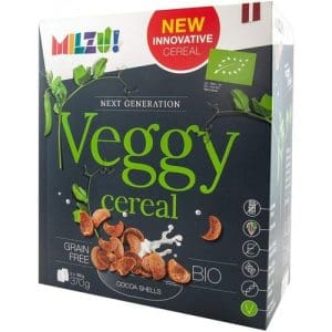 Cereale fara Gluten Milzu! Veggy, Petale din faina de mazare cu cacao, ECO, 370g