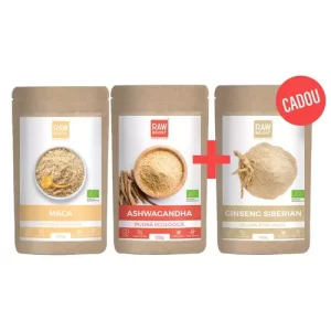 Pachet VITALITATE – Maca 250g, Ashwagandha 125g și Ginseng Siberian 100g CADOU | Rawboost