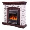 Art Flame Semineu Marina nuc & Cristina De sine statator Nuc din PAL/MDF 997*1034*270