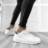 Adidasi barbati casual albi cu negru 069