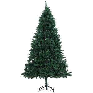 Brad de Craciun 180cm, brad artificial cu baza, brad verde, decoratiune de craciun de sarbatori HOMCOM | Aosom RO
