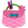 Jucarie de Dentitie Bright Starts Pretty in Pink Carry and Teethe Purse