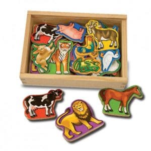 Animale din Lemn cu Magneti Melissa & Doug