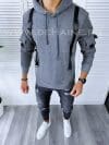 Hanorac barbati slim fit gri 2649 P19-1.3