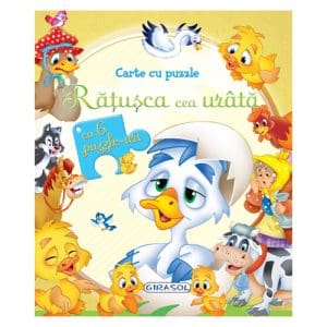Carte Editura GIRASOL cu Puzzle Ratusca Cea Urata