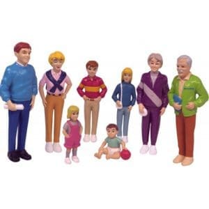 Set Miniland de 8 Figurine Familie de Europeni