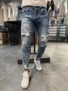 Blugi barbati conici albastri 366 H3-3