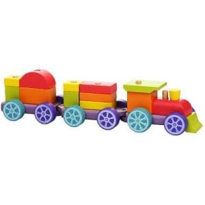 Set Constructii CubikaTrenuletul Rainbow Express
