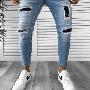 Blugi barbati conici albastri 5272 H9-5