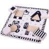 Puzzle BigJigs Toys Alb Negru – Animale si Forme