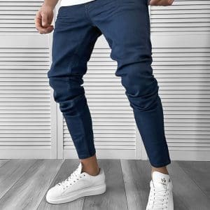 Blugi barbati conici albastri 56833 F5-2.1