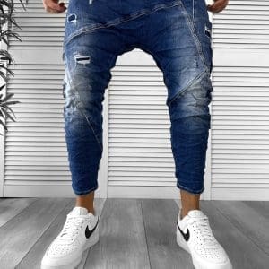 Blugi barbati conici albastri 5772 H3-7
