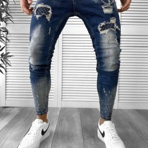 Blugi barbati conici albastri 5772 B7-4.3