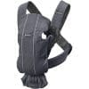 Marsupiu Anatomic Mini BabyBjorn, cu Pozitii Multiple de Purtare, Anthracite 3D Mesh
