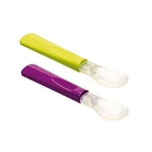 Set 2 Lingurite Thermobaby cu Varf din Silicon