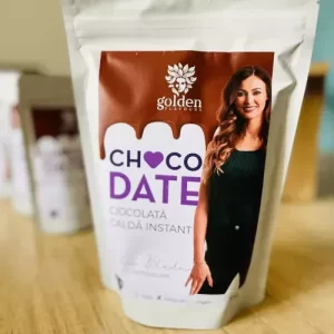Choco Date Ciocolată caldă instant, din ingrediente organice, cremoasă, cu gust intens de curmale | Golden Flavours