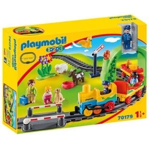 Set de Constructie Playmobil Tren cu Statie – 1.2.3