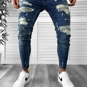Blugi barbati conici albastri 6189 B15-5.1