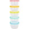 Set 5 Recipiente Etanse Badabulle pentru Pastrarea Hranei 250 ml