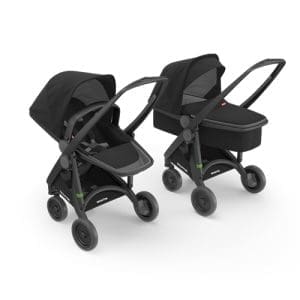 Carucior 2 In 1 Greentom 100% Ecologic Black Black
