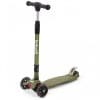 Trotineta Kidwell Vento Pliabila si Reglabila cu Trei Roti si Leduri, Khaki