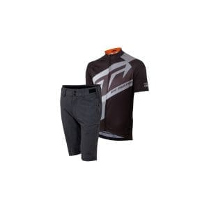 Pachet Factory Team Jersey+Pantaloni ciclism