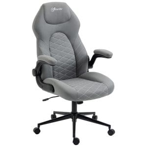 Scaun de birou ergonomic Vinsetto, înălțime reglabilă, 65.5×69.5×112-122 cm, Gri deschis