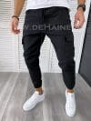 Pantaloni barbati casual negri B7112 O3-4.1