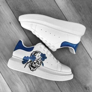Adidasi dama casual alb cu albastru FCL705
