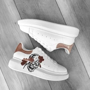 Adidasi dama casual alb cu roz FCL705