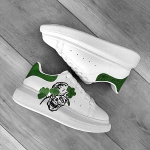 Adidasi dama casual alb cu verde FCL705