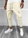 Pantaloni de trening bej conici K176 87-4.1
