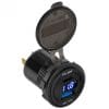 Incarcator auto 1 x USB-A QC 18W + 1 x USB type C PD 45W – montaj panou, PY-CHR0007
