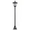 Felinar de Gradina Outsunny, Led Panouri Solare, Negru, 160cm | Aosom RO