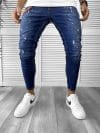 Blugi barbati conici albastri UZ980 B15-6