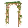 Arc Palnte Cataratoare de Gradina din lemn Outsunny, grila in partile laterale | Aosom RO
