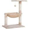 PawHut Turn pentru Pisici max 3.6kg, Copac pentru Zgariat pentru Pisici ca hamac si Minge Agatata din Lemn si Plus, 50x36x70cm, Bej | Aosom RO