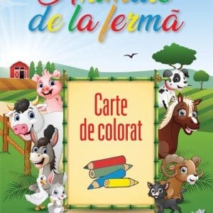 Animale de la ferma. Carte de colorat