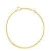 Bratara din argint Golden Thin Chain