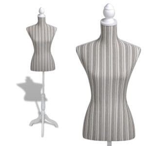Bust pentru dame, manechin, pânză, cu dungi