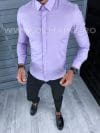 Camasa barbati lila slim fit B2128 11-4