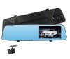 Resigilat Camera Video Auto tip Oglinda Techstar DVR H450 Dubla FullHD, Night Vision, Senzor Gravitational, Unghi 170°