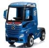 Camion electric pentru copii 2-7 ani Mercedes ACTROS, 4×4, 180W, 12V, roti moi, scaun tapitat, PREMIUM Albastru