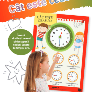 Cât este ceasul? Planșe educaționale