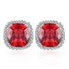 Cercei de argint Sparkling Ruby