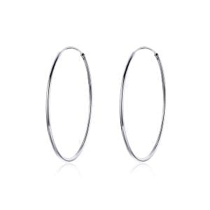 Cercei din argint Big Silver Hoops