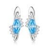 Cercei din argint Blue Splash