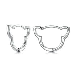 Cercei din argint Cat Frame