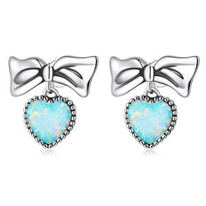 Cercei din argint Color Bowknot