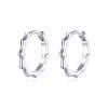 Cercei din argint Curled Hoops